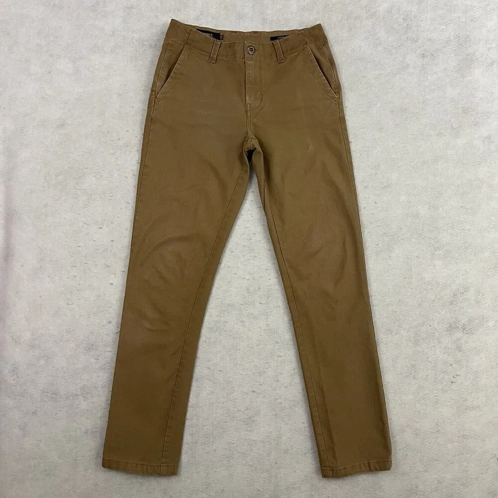 Roark Chino Pants Mens 28 Tan  Porter HD Straight Fit Stretch Travel Outdoor